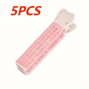 TEMU 헤어롤 5개 세트, 열 없이 푹신한 컬 및 앞머리 연출