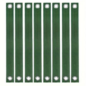 TEMU 8개 그린 나일론 나무 지지 스트랩 - 새 묘목 및 허리케인 보호에 이상적, 튼튼한 나무 교정 타이