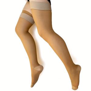 TEMU 닷그립 미끄럼 방지 씬 스타일 1등급 압박 양말, 풀랭스 스타킹, 정품 200D 스판덱스 스트레치 압박 양말, 누드 색상, 다리 라인 교정용 압박 양말