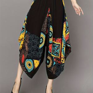 TEMU 중국풍 3/4 랜턴 팬츠, 엘레강스 스페셜 에디션