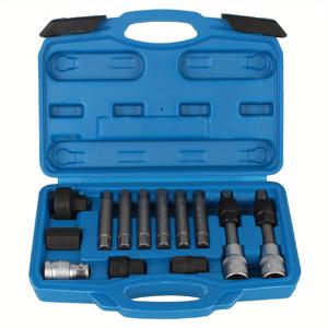 TEMU 아우디, 폭스바겐, 포드, 비엠티, 오펠용 자동차 발전기 풀리 키트 엔진 벨트 렌치 제거 세트 수리 도구