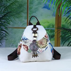 TEMU 이즈시우 여성용 빈티지 플로럴 프린트 가벼운 백팩 - 조절 가능한 스트랩, 넉넉한 수납공간 디자인, 아웃도어 하이킹 & 일상 사용을 위한 멀티컴파트먼트 등산백