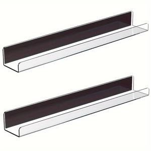 TEMU 2개 자석 투명 책장, 아크릴 자석 책장, 자석 부유형 책장, 재사용 가능한 자석 책장, 냉장고 자석 수납 선반, 교실 주방 사무실 액세서리, 가정용 수납 용품, 방 장식, 부유형 선반