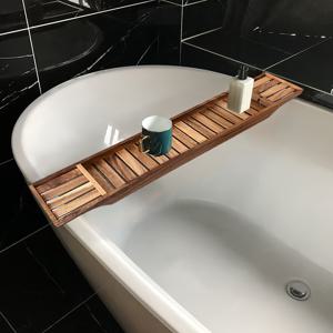 TEMU 욕조 트레이 - 조절 불가능한 욕조 캐디, 캔들 홀더, 컵, 책, 휴대폰 스탠드 포함 - 27.48인치(길이) x 5.74인치(너비) x 1.73인치(높이) 크리스마스 & 명절 선물용 욕실 액세서리