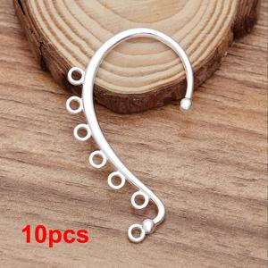 TEMU 10개 구리 금속 귀걸이 DIY 웨딩 헤어 액세서리 만들기 액세서리 신부 귀 액세서리 구성품