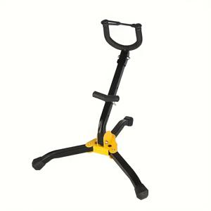 TEMU 조절식 삼각대 베이스가 있는 휴대용 접이식 색소폰 스탠드 - 견고하고 컴팩트하며 사용하기 쉬운 색소폰 스탠드, 알토, 테너 및 기타 악기에 적합 - 공간 절약형 디자인과 편리한 휴대용 케이스 포함