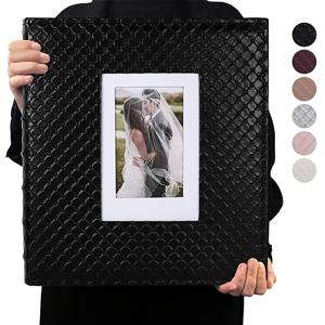 TEMU 포토 앨범, 4X6 사이즈 사진 600장 수납 가능, 버튼 텍스처의 대용량 포켓 앨범, 가로 또는 세로로 배치 가능, 생일, 크리스마스, 기념일에 적합, 다양한 색상으로 제공