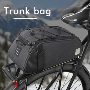 TEMU 자전거 후면 랙 팬니어 대용량 자전거 후면 시트 백 단열 랙 백 자전거 라이딩 테일 백, 산악 자전거 후면 팬니어 라이딩 장비, 전기 자전거 후면 가방, 반사 로고 카고 사이드 백 포함, 테일 라이트 호환