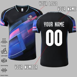 TEMU 맞춤 제작 남녀공용 스포츠 티셔츠 - 빠른 건조, 통기성 폴리에스터, 생동감 넘치는 기하학적 디자인 - 헬스장, 러닝, 캐주얼 웨어에 완벽한 제품 - 로고, 이름, 번호 추가 가능