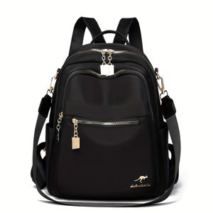 TEMU 솔리드 컬러 여성용 캐주얼 백팩, 데일리 출퇴근용, 다기능 여행용, 학생에게 적합