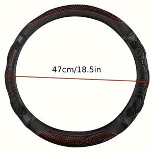 TEMU 대형 차량, 버스, 건설용 트럭, 대형 트럭용 스티어링 휠 커버, 미끄럼 방지, 통기성, 내마모성, 외경 17-18-19인치