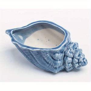 TEMU 아름다운 파란색 호박 모양 세라믹 화분 세트 - 다육이 및 선인장에 적합, 배수 구멍으로 실내 및 실외 사용 모두 가능, 집 또는 사무실 정원에 완벽한 장식 선물, 정원 가꾸기 선물, 홈 데코