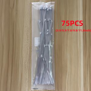 TEMU 75개입 고강도 케이블 타이 (자동 잠금 버클 포함), 다양한 크기로 제공: 10.16/15.24/20.32//30.48인치, 금속 태그 운반 및 고정에 적합