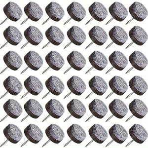 TEMU 100개 펠트 의자 다리 글라이더 - 20mm 원형 슬라이드 못, 나무 의자 & 테이블용, 부드러운 바닥 보호 및 보관함 포함
