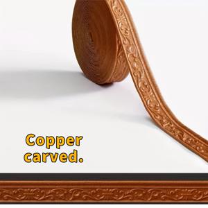 TEMU 3D 패턴 엠보싱 폼의 방수, 오염 방지, 부드러운 벽 장식용 실, 900cm 길이, 8cm 폭의 자가 접착식 킥보드 벽 스티커