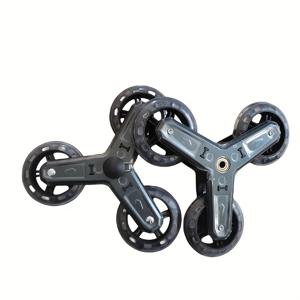 TEMU 계단 오르기 쇼핑카트용 새로운 모델 철제 프레임 삼각 바퀴, 계단을 다룰 수 있는 내구성 있는 교체용 바퀴