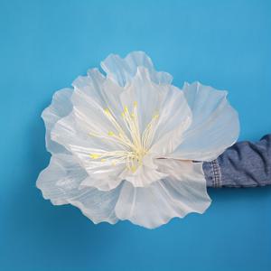 TEMU 30cm 복숭아꽃 거즈, 매장 디스플레이 장식용, 웨딩 장식 쇼케이스, 야외 파티 사진 소품 및 조화용