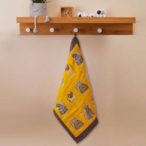 TEMU 2025 귀여운 아기 고양이 핸드 타월, 대형 세수 타월, 거즈 세수 타월 가정용 핸드 타월, 부드러운 페이스 와이프, 털 빠짐 없는 핸드 타월