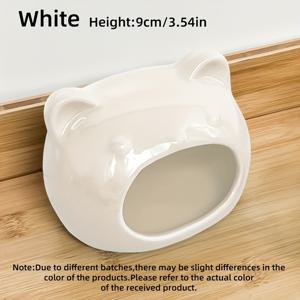 TEMU 여름용 골든 햄스터 냉각 패드, 세라믹 둥지, 팬, 천연 소형 쿨룸, 작은 동물들을 위한 쉼터 및 침구 제공, 거실 및 침실 장식에 적합한 수족관 애완동물 용품