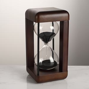TEMU 솔리드 우든 프레임 30분 타이머, 블랙 또는 화이트 샌드, 사무실이나 집용 장식 모래시계, 시간 관리 선물