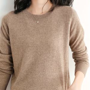 TEMU 봄가을 라운드넥 얇은 스웨터, 패셔너블 다용도 풀오버, 긴팔 가벼운 솔리드 컬러 여성 상의, 우아한 레이디스 스웨터