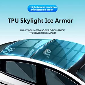 TEMU 무료 공구 증정. 다용도 자동차 햇빛가리개 UV 차단 선루프 필름, 고품질, 높은 단열성, 자동차 선루프 틴팅용