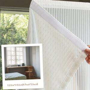 TEMU 1개 -And-Stick 창문 커튼 - 설치가 용이한 임시 시어 쉐이드, 두꺼운 탈착식 블라인드, 침실 또는 거실용 휴대용 조명 필터 옵션