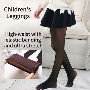 TEMU 어린 학생들을 위한 높은 탄성과 슬림핏을 갖춘 달콤하고 귀여운 봄/여름 아동 레깅스 한 쌍