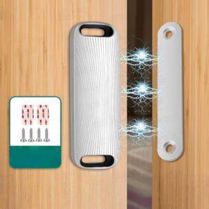 TEMU 옷장용 강력 자석 래치, 캐비닛 문을 위한 안정적이고 견고한 자석 잠금 장치 | 조절 가능한 옷장 및 접이식 문 보안 래치 | 아이템 안전을 보장하기 위한 드릴이 필요 없는 설치