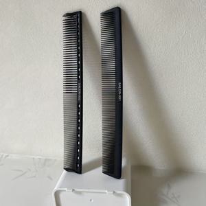 TEMU 헤어스타일리스트 전문가용 커팅 빗 탄소 섬유 소재 내구성 좋은 이발소 빗 양면 빗 넓은 이빨 빗 미세 이빨 빗 헤어 스타일링 공장 직판
