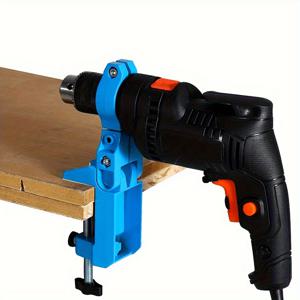 TEMU 360° 회전 테이블 상판 설치형 헤비 듀티 드릴 프레스 스탠드 - 전동/무선 핸드 드릴, 작업장, 목공, 집 개조에 적합 - 배터리 불필요, 매니아 및 전문가를 위한 이상적인 크리스마스 선물