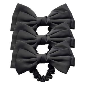 TEMU 3개 공주 헤어 원형 리본 머리끈 헤어 장식 하이 포니테일 헤드 로프 로우 볼 헤드 고무 밴드