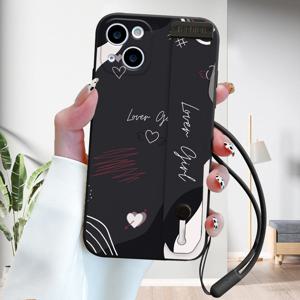 TEMU 휴대폰 케이스 - 아이폰 11-16 Pro/16 Pro Max 및 삼성 갤럭시 시리즈에 적합한 휴대폰 케이스, 간편한 라인, 하드 넥스트랩 손목 스트랩, 분실 방지 디자인, 낙하 방지 및 충격 흡수 렌즈 보호