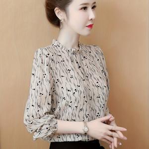TEMU 신상 가을 컬렉션: 라이트 럭셔리 하이엔드 긴팔 셔츠, 스타일리시하고 시크한 청춘적이고 우아한 여성용 시폰 블라우스 상의
