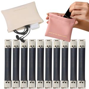 TEMU 10개 가방 액세서리 클립, 금속 내부 플렉스 프레임 핸드백 힌지 스프링 클립, DIY 공예 코인 파우치/수납 가방/안경 가방, DIY 지갑 만들기용