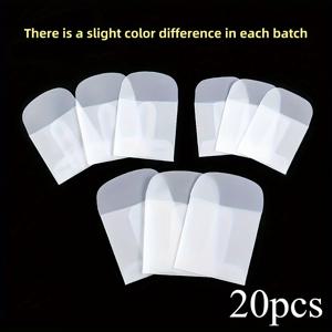 TEMU 스탬프 수집, 선물 포장, 단추 보관, 보석 디스플레이 및 작은 물품 정리에 적합한 다용도 반투명 유리 종이 봉투 20개 세트. 간편한 디자인, 투명 파우치, 내구성 있는 소재 및 견고한 구조를 특징으로 합니다.