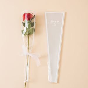 TEMU 100개 투명 꽃다발 슬리브 - 