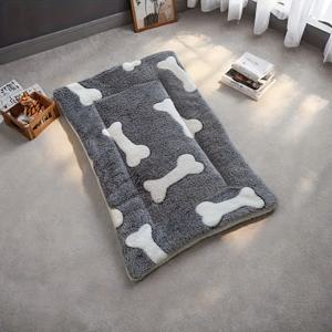 TEMU 아기자기한 프린트가 돋보이는 코지 리버서블 펫 패드, 초소프트 플란넬 햄스터 침대, 소동물용 침대, 세탁기 사용 가능, 실내 사용에 적합 (크레이트 또는 캐리어용), 최대 8kg, 여행용 펫 액세서리, 크레이트 침구, 스타일리시 펫 침대, 부드러운 펫 매트, 내구성 있는 원단, 편안한 패딩, 새끼고양이 침대