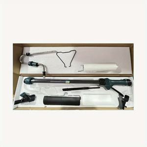 TEMU 7-in-1 자체 접착식 벽지 롤 - 빠른 건조, 쉬운 사용법으로 홈 데코에 완벽한 내구성 있는 플라스틱 다기능 벽지, 벽과 천장용 페인트 롤러, 세련된 디자인, 인체공학적 핸들, 벽면 및 천장용