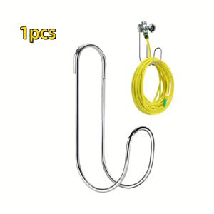 TEMU 1개/2개 유연한 정원 호스 보관용 후크-최대 44lbs까지 지지하는 정수기 호스 걸이 스탠드-실내외 가정용 정원용 수도호스 수납용 스테인리스 호스 홀더