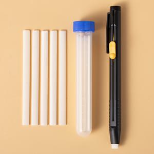 TEMU 패브릭용 투명 안티 자국 파우더, 펜 1개 + 리필심 5개, 고온에서 자가 사라짐, 재단사용 마킹 및 라인 드로잉용