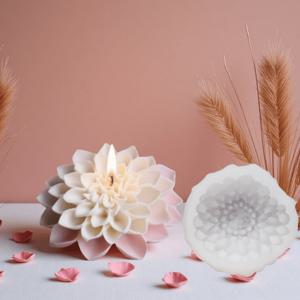 TEMU 연꽃 양초 몰드 - 웨딩 및 홈 데코레이션을 위한 스타일리시한 실리콘 몰드, 에폭시 레진, 점토 및 석고 프로젝트에 사용하기 쉬우며 재사용 가능