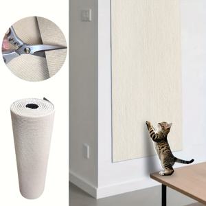 TEMU 고양이 스크래치 매트 자가 접착식 실내 고양이용 스크래처 DIY 홈 데코 고양이 스크래치 스티커 홈 사용 최적의 홈 데코 스타일 펫 용품 실내 가구 할로윈 생일 선물