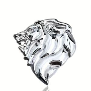 TEMU 자동차 엠블럼 외장 액세서리 메탈 데칼 스티커 - 동물 사자 머리 펜더 배지, 사이드 엠블럼, 트렁크 배지, 테일 배지, 차량 스타일을 높여주는 차체 장식 스티커