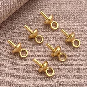 TEMU 11/16개 구리 도금 18K 금도금 고품질 변색 방지 우산 눈 핀 베일, 핸드메이드 DIY 팔찌, 목걸이, 귀걸이용 주얼리 부자재 및 접착식 주얼리 펜던트용