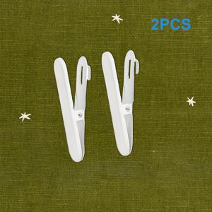 TEMU 화이트 색상의 철제 클립 (후크 포함) 2개입, 다기능 걸이 수납, 방 장식용, 크기: 8X2Cm, 튼튼하고 내구성 좋음, 슈퍼마켓, 편의점, 가정 및 사무실에 적합. 할로윈, 추수감사절, 다용도 후크용 클립