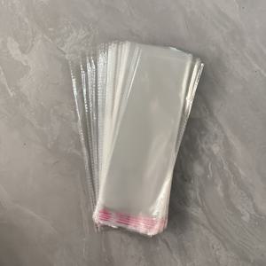 TEMU 100개입 스테인 & 모래방지 투명 OPP 플라스틱 봉투 (끈 포함) - 재사용 가능한 코팅 주얼리/OPP 봉투, 빵, 소품, 선물, 이벤트, 여행 및 포장용