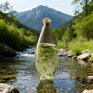 TEMU 수제 대형 보로실리케이트 유리병 - 내열/내한 (핫/콜드) 텀블러 & 디캔터, 차, 주스, 허브 인퓨전 다용도, 넓은 입구 타원형 뚜껑 포함, 실내/야외 서빙용 내구성 보로실리케이트 유리