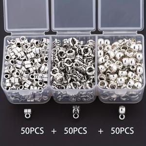 TEMU 티 펜던트 스페이서 비즈 150개/세 가지 스타일, 빈티지 플랫 라운드 루즈 스페이서 비즈, 루즈 비즈, 장식용 펜던트 비즈, 주얼리 액세서리, 입체감 있는 광택 있는 대구경 구멍 비즈, 디스트레스드 투홀 플랫 비즈, DIY 패션 팔찌, 목걸이, 귀걸이, 발찌용 수제 핸드 위븐 핸드 비즈, DIY 주얼리 액세서리, 의류 주얼리 참, 휴일 선물