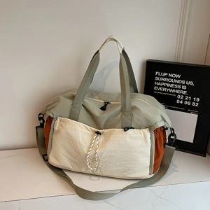 TEMU Tripsaga 확장형 여행용 더플백 - 대용량, 건습분리, 멀티 컬러 옵션(베이지, 블랙, 블루, 그레이) - 출장, 주말 캠핑, 스포츠에 이상적, 스포츠 용품 가방|스타일리시한 여행 가방|튼튼한 핸들백, 여행용 수하물